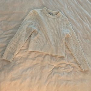 Cream knit pullover